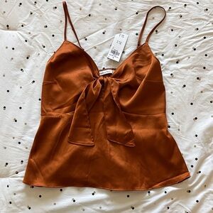 Abercrombie & Fitch Rust Camisole with Bow Detail